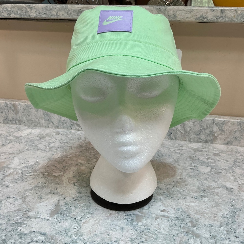 Nike Bucket Hat Apex One Size Green Kids Move To Zero FB5648-376 Logo Patch